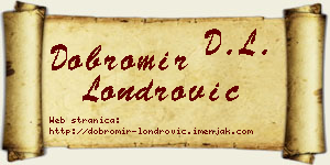 Dobromir Londrović vizit kartica